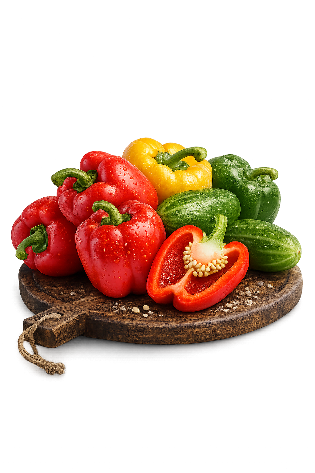 Peppers, Sweet, Red, Raw