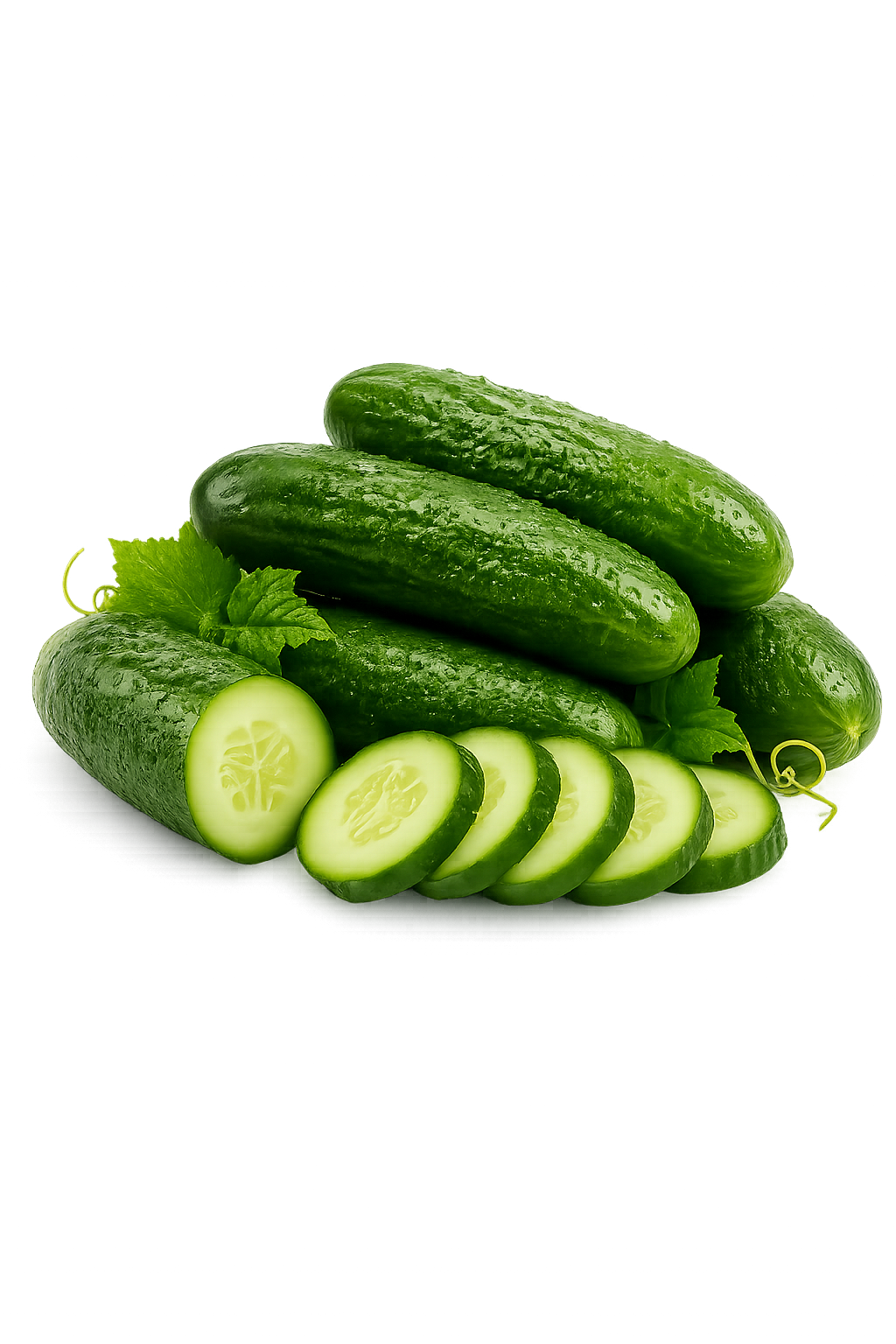 Cucumber, Peeled, Raw
